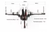 Колінвал, 125-150сс 4Т, YQ-310040 - 2