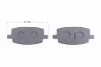 Тормозные колодки (дисковые) Yamaha JOG2/BWS/Axis/ARTISTIC/APRIO; Viper WIND; WUYANG-WY 50; LIFAN-LF 50; к-кт, YQ-308575 - 2