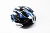 Шлем велосипедный M (54-57 см) съёмный козырёк, 18 вент. отверстий, чёрно-бело-cиний AV-01, ВЕЛОЕКІПІРУВАННЯ, YQ-408105 - 2