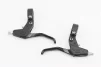 Гальмівні ручки, алюмінієві, чорно-сірі RS360A, ВЕЛОЗАПЧАСТИНИ, YQ-411586 - 2