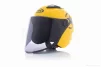 Шлем открытый "DAVID" (#D017, желтый, тонированный визор Willys Star, XL, ABS), QT-034168 - 2