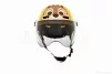 Шлем открытый подростковый "DAVID" (#315C, желтый глянцевый, M-XL, ABS), QT-032278 - 3
