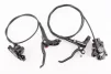 Гальмо Disk-brake гідравлічне переднє (F160/R140мм)+заднє (F180/R160мм), чорні, FIX-205963 - 2