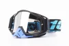 Очки кроссовые/эндуро/АТV, черно-синие С185 (затемненное стекло), FIX-207512 - 1