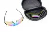 Очки с набором для ухода, сменные линзы 5шт, в жёстком чехле, сине-чёрные , FIX-408015 - 2