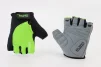 Перчатки без пальцев XL с гелевыми вставками под ладонь, чёрно-салатовые SBG-1457, FIX-408234 - 1