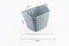 Корзина багажная передняя 26" с крышкой, пластмассовая, серая TH-059, FIX-409269 - 2