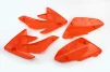 Пластик - ВЕСЬ к-кт деталей - 7ед. ОРАНЖЕВЫЙ, Honda CRF70/KAYO CRAZY CAT 140cc/GEON X-PIT, FIX-327132 - 2