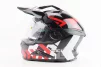 Шлем кроссовый/эндуро/АТV SOLID ZS-913 M, ЧЕРНЫЙ с красно-белым, FIX-207922 - 3