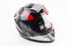 Шолом інтеграл, закритий BLD-M62 S (55-56см), ЧОРНИЙ/БІЛО-ЧЕРВОНИЙ, FIX-206621 - 1