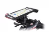 Держатель-чехол телефона 175х108мм на руль, Ziplock, сенсорная пленка, влагозащитный, быстросъёмный, регулируемый, чёрный GUB 919, - 2