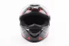 Шлем интеграл, закрытый BLD-М65 L (59-60см), ЧЕРНЫЙ/КРАСНО-СЕРЫЙ, FIX-206626 - 5