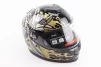Шолом інтеграл, закритий BLD-М65 L (59-60см), ЧОРНИЙ/ЗОЛОТИСТО-СІРИЙ "Totem", FIX-206632 - 1
