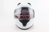 Шолом інтеграл, закритий (сертифікація DOT)+відкидні окуляри BLD-M67 L (59-60см), БІЛИЙ глянець, FIX-206636 - 4