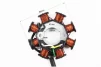 Статор магнето (генератора) Honda WH 100 (8 котушок роз'єм "мама 3 + 1"), FIX-347912 - 3