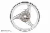Диск задний литой MT2,50x12 Z19 для 4Т (бараб. торм., d-110мм) "3 луча" серый, FIX-306006 - 4