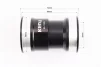 Каретка "Press-Fit" MTB 68-73мм (&Oslash;46мм), під інтегровану вісь 30мм, KL-102D, FIX-403370 - 2