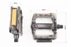 Педали MTB широкие 9/16" (102x97x26mm) поликарбонатные, чёрно-прозрачные NW-366PC, FIX-411122 - 2
