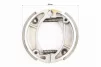 Гальмівні колодки барабан Honda DIO 50 (пружини під кутом), D=90mm, FIX-352009 - 2