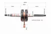 Коленвал Yamaha JOG50, FIX-352306 - 2