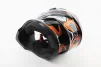Шолом кросовий/ендуро/АТV BLD-819-7 S (55-56см), ЧОРНО-ПОМАРАНЧЕВИЙ, FIX-360020 - 2