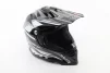 Шолом кросовий/ендуро/АТV BLD-819-7 М (57-58см), ЧОРНО-БІЛИЙ, FIX-360023 - 1