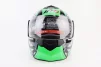 Шлем модуляр, закрытый с откидным подбородком+откидные очки BLD-159 S (55-56см), ЧЕРНО-ЗЕЛЕНЫЙ, FIX-360111 - 5