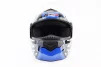Шлем модуляр, закрытый с откидным подбородком+откидные очки BLD-159 S (55-56см), ЧЕРНО-СИНИЙ, FIX-360113 - 7