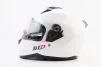 Шлем интеграл, закрытый (сертификация DOT)+откидные очки BLD-M67 М (57-58см), БЕЛЫЙ глянец, FIX-360280 - 4