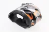Шолом кросовий/ендуро/АТV BLD-819-7 L (59-60см), ЧОРНО-ПОМАРАНЧЕВИЙ, FIX-360417 - 2