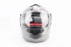 Шлем модуляр, закрытый с откидным подбородком+откидные очки BLD-159 М (57-58см), СЕРЫЙ глянец, FIX-360423 - 5