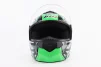 Шлем модуляр, закрытый с откидным подбородком+откидные очки BLD-159 М (57-58см), ЧЕРНО-ЗЕЛЕНЫЙ, FIX-360427 - 7