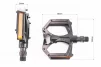 Педали MTB широкие 9/16" (100x100x23mm) алюминиевые, чёрные M195DU, FIX-406673 - 2
