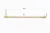 Ось переднего колеса d12mm; L250mm + гайка, FIX-999711 - 2