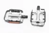 Педалі MTB 9/16" (101x71x23mm) алюмінієві, сріблясто-чорні VM248DU, FIX-406848 - 1