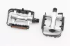Педали MTB 9/16" (102x62x24mm) алюминиевые, серебристо-чёрные NWL-91K, FIX-406876 - 1