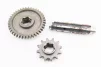 Редуктор фрезы R175/180N/190N/195N - Вал первичный + звезда Z-12 + Шестерня Z-40 81-1, FIX-999008 - 1