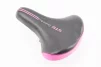 Сидіння MTB 250x180мм, чорно-рожеве VD850B, FIX-210339 - 1