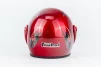Шлем открытый HK-215, красный с рисунком (незначительные отличия рисунков, возможны дефекты покраски), ШОЛОМИ, YQ-360129 - 5