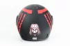 Шолом інтеграл BLD-825A М (57-58см), чорно-червоний "хижак" мат, ШОЛОМИ, YQ-330467 - 5