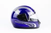 Шлем интеграл HF-101 S, сине-серый Q233-BL, ШОЛОМИ, YQ-360522 - 3