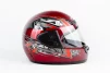 Шлем интеграл HF-101 S, красный с рисунком Q23-R, ШОЛОМИ, YQ-360524 - 3
