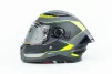Шлем интеграл (стандарт DOT/ECE), выдвижные очки PANTHER SV GALE S (55-56см), чёрно-салатовый мат, ШОЛОМИ, YQ-360595 - 5