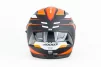 Шлем интеграл (стандарт DOT/ECE), выдвижные очки PANTHER SV THORN М (57-58см), чёрно-оранжевый мат, ШОЛОМИ, YQ-360598 - 6