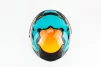 Шолом інтеграл з LED підсвічуванням, висувні окуляри K-3 L, бірюзово-оранжевий, ШОЛОМИ, YQ-360456 - 7