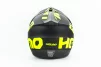 Шлем кроссовый 117 M (57-58см), чёрно-салатовый мат HELMO, ШОЛОМИ, YQ-360531 - 5