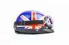 Шлем-каска X8 со съёмным козырьком+очки, стекло, синий глянец с красно-белым рисунком "United Kingdom", ШОЛОМИ, YQ-360507 - 4