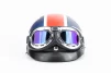 Шлем-каска X8 со съёмным козырьком+очки, стекло, синий матовый с красно-белым рисунком "United Kingdom", ШОЛОМИ, YQ-360508 - 5