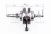 Коленвал+подшипники+шестерня CGB-200cc, CG125-250, YQ-326616 - 2