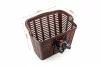 Корзина передняя с ручкой пластмассовая, крепл. быстросъёмное на руль, коричневая BL-045, ВЕЛОАКСЕСУАРИ, YQ-409959 - 2
